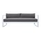 Armen Living Aelani Outdoor 4 piece Set in White Finish and Charcoal Cushions SETODAEWH - alternate 2